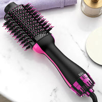 Plancha Rizadora + Cepillo Secador 2 en 1 - Peinados de Salón en Minutos 💁‍♀️